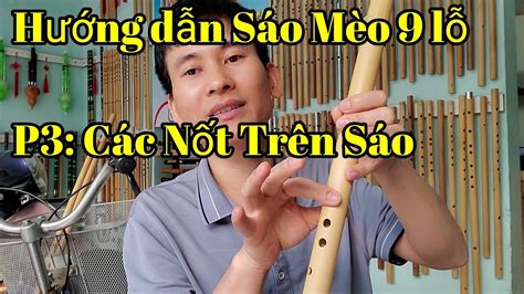 Hướng dẫn thổi sáo Mèo Việt 9 lỗ P3 Hướng dẫn thổi các nốt trên sáo