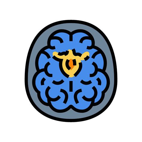 Neuroimaging Neuroscience Neurology Color Icon Vector Illustration