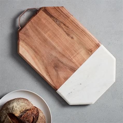 Marble Wood Cutting Board Large West Elm