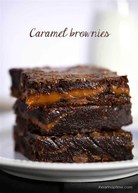 Chocolate Fudge Caramel Brownies I Heart Nap Time