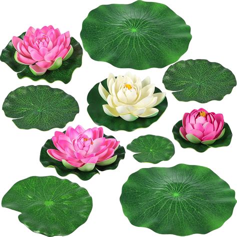 Akaz Artificial Lotus Flowers And Leaves For Outdoor India Ubuy