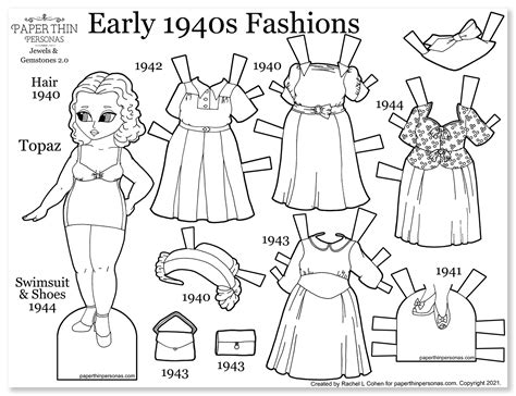 Printable Paper Dolls From Paper Thin Personas