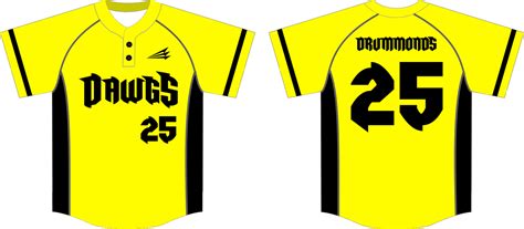 Tri Valley Dawgs Gold Custom Baseball Jerseys Triton Mockup Portal