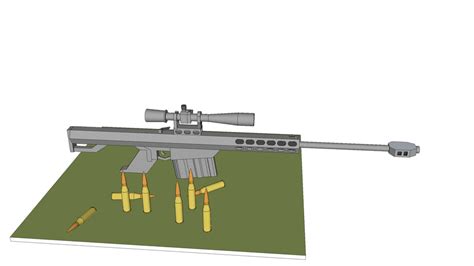 Barrett M82A1 50. Caliber Sniper Rifle | 3D Warehouse