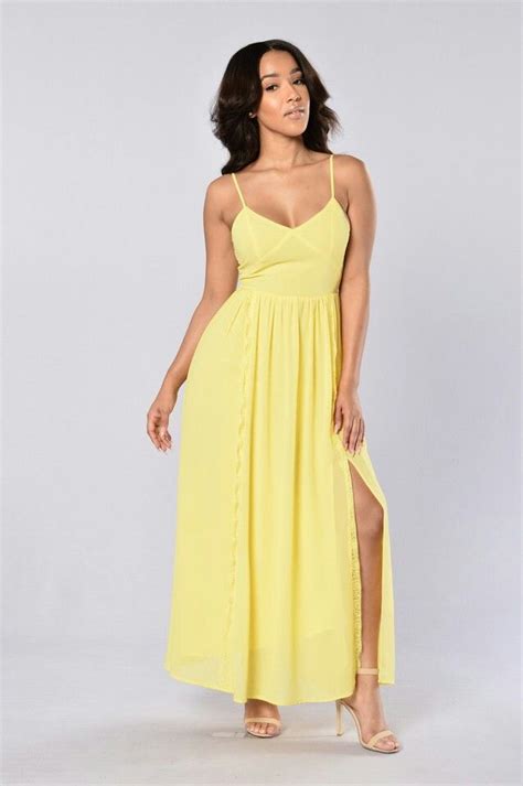 Pin By Pinner On Fashion Nova Dresses Maxi Dress Yellow Dress