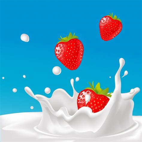 Strawberry Milk Splash — Stock Vector © Ramonakaulitzki 22953364