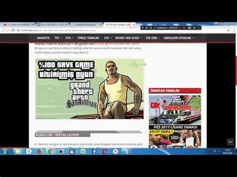 GTA SAN ANDREAS NASIL İNDİRİLİR Link Açıklamada YouTube