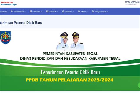 Jadwal PPDB SMP Kabupaten Tegal Tahun Ajaran 2023 2024 Telah Diumumkan