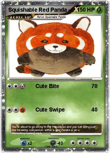 Pokémon Squishable Red Panda Cute Bite My Pokemon Card