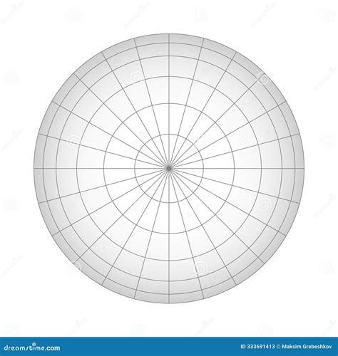 Earth Planet Globe Grid Of Meridians And Parallels Stock Vector