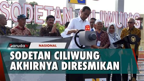 Presiden Joko Widodo Resmikan Sodetan Ciliwung Di Jakarta YouTube