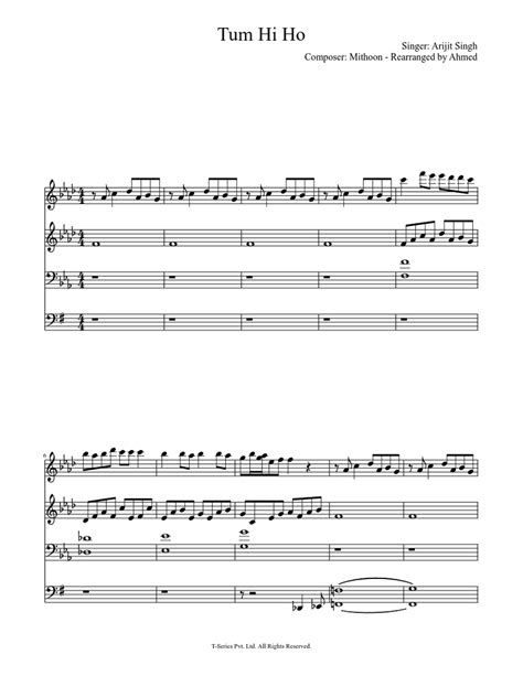 Tum Hi Ho Sheet music | Musescore.com