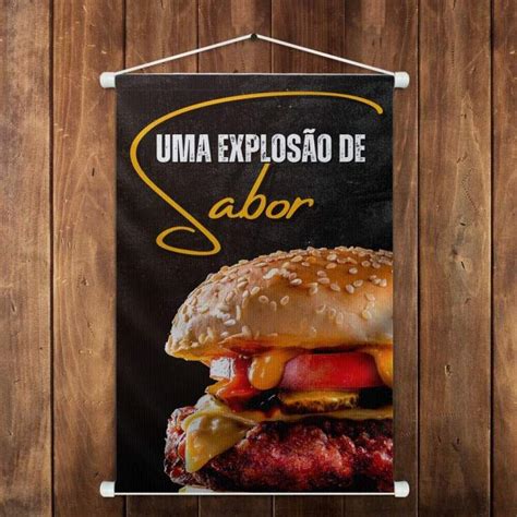 Banner Impresso em Lona Uma Explosão de Sabor Fran Adesivos de Parede