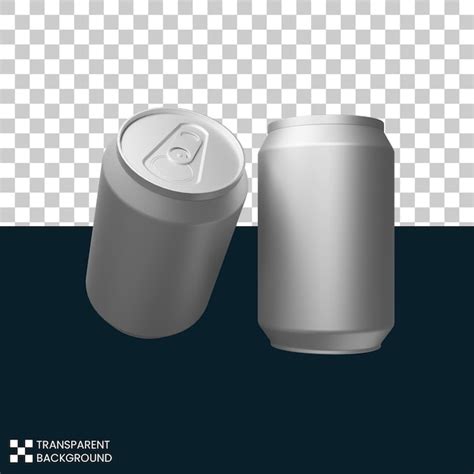 Premium Psd Free Psd Glossy Metal Silver Aluminium Beer Can