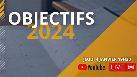 Objectifs 2024 Youtube