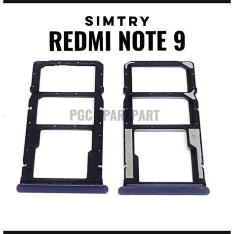 Jual Original Simtray Xiaomi Redmi Note 9 Tempat Simcard Simlock Sim Lock Slot Card Tray