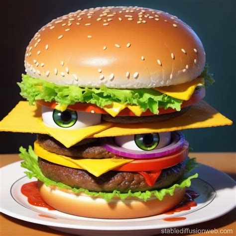 SpongeBob Cooking Burger Sketch | Stable Diffusion Online