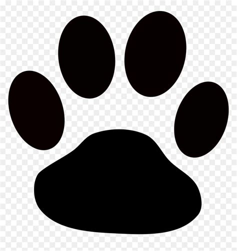 Dog Paw Print Pumpkin Carving Stencil Hd Png Download Vhv