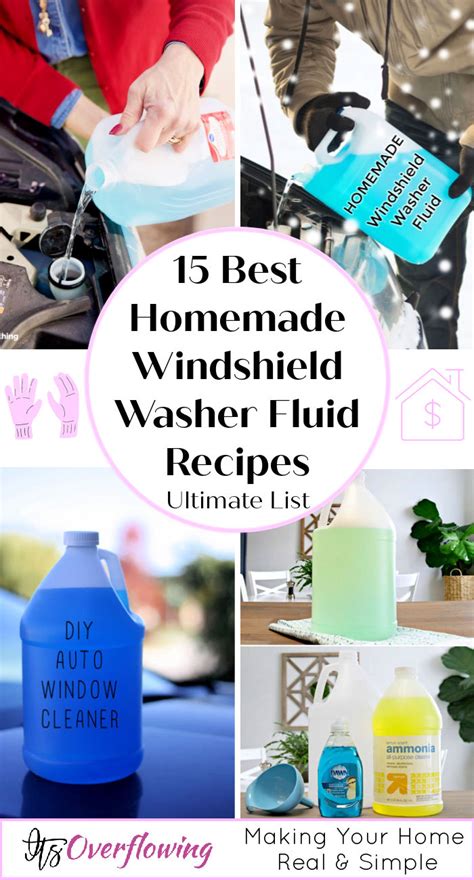 Homemade Windshield Washer Fluid Diy Methods