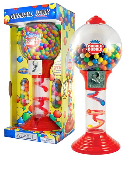 Inch Metal Gumball Bank W Pieces Gumballs Walmart