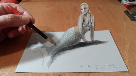 Easy Mermaid Drawing Realistic - anotherlibraryguy