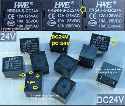 Jual Hwe Relay Kaki Dc V A P Pin Hrs H S Dc V Pin V Vol