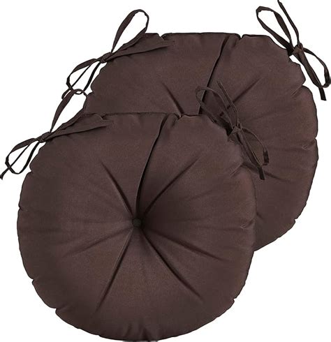 Amazon YOOZEKU Outdoor Round Bistro Chair Cushions 15 Inch Round