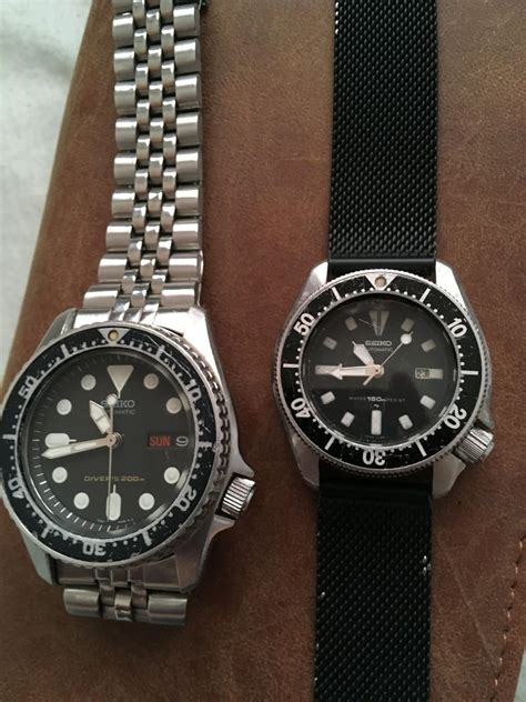 Two 1990s Vintage Seiko Midsize Diver Scuba And Lady Divers Watch