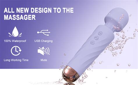 Sikxtoa Mini Personal Wand Massager With 8 Speeds 20 Patterns