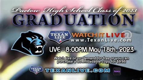 Watch Paetow High School Graduation – 8:00PM - Thursday, May 18th, 2023 ...