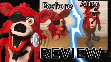 Realistic Foxy The Pirate Plush Review Fnaf Youtube