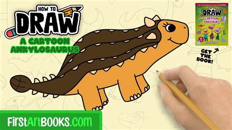 How To Draw An Ankylosaurus Dinosaur 🦕 Step By Step Drawing Tutorial