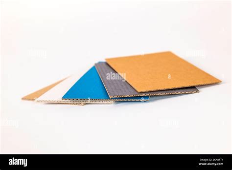 cardboard samples in different thickness and color Stock Photo - Alamy