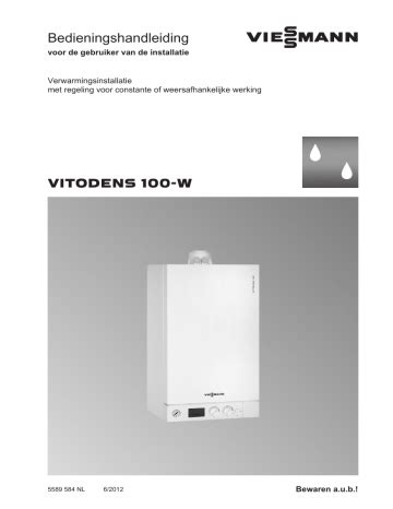 Viessmann Vitodens W Type Wb C De Handleiding Manualzz