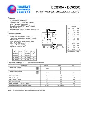 Bc C Datasheet Pdf Transys Electronics Limited