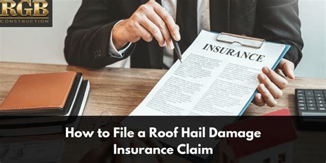 How To File A Roof Hail Damage Insurance Claim Rgb Construction