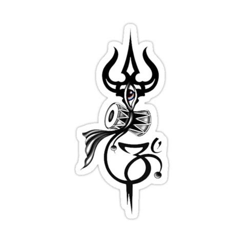 Lord Shiva Trishul Oum Sticker For Sale By Selectionshop68