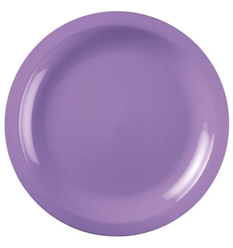 Assiette Plastique Réutilisable Plate Lilas PP Ø185mm 50 Utés