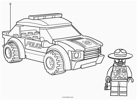 Lego Police Coloring Page