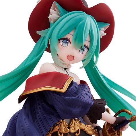 Vocaloid Hatsune Miku Wonderland Puss In Boots Prize Statue