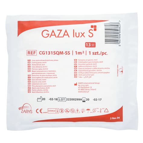 Gaza opatrunkowa 13N 1m x 1m kopertowa jałowa GAZA lux S 25 szt