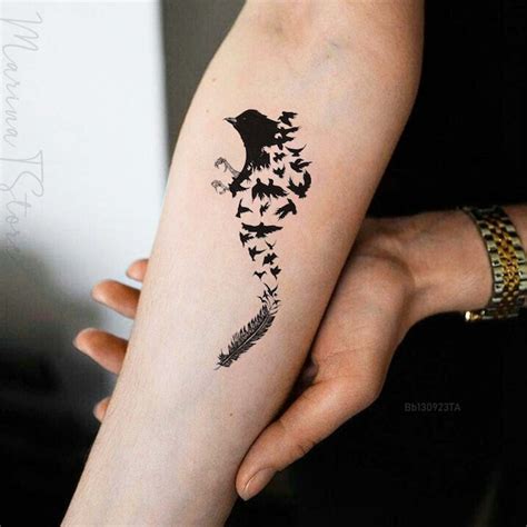 Crow Tattoo - Etsy