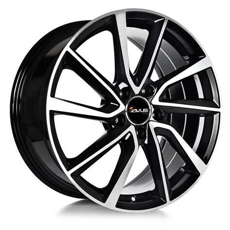 Alumiinivanne AVUS AVUS AC 518 Black Polished 7 5x17 5x108 ET45