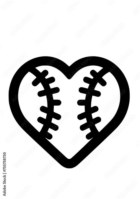 Baseball Svg Baseball Heart Svg Baseball Clipart Baseball Cricut