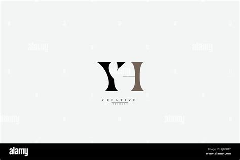 Letras Del Alfabeto Iniciales Logotipo Del Monograma Yh Hy Y H Imagen Vector De Stock Alamy