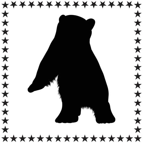 Bear Silhouette illustration, Bear Silhouette, Bear Silhouette art on ...