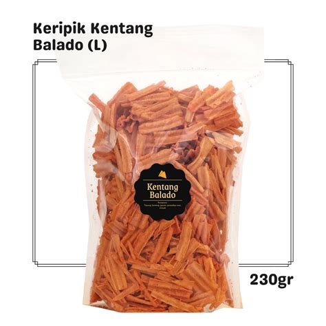 Delish Snacks Keripik Kentang Balado Snack Cemilan Camilan