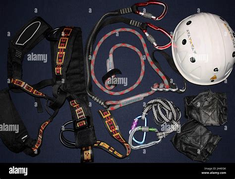 Via Ferrata equipment Stock Photo - Alamy