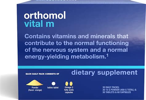 Amazon Orthomol Vital M Powder And Tablet Packet Men S