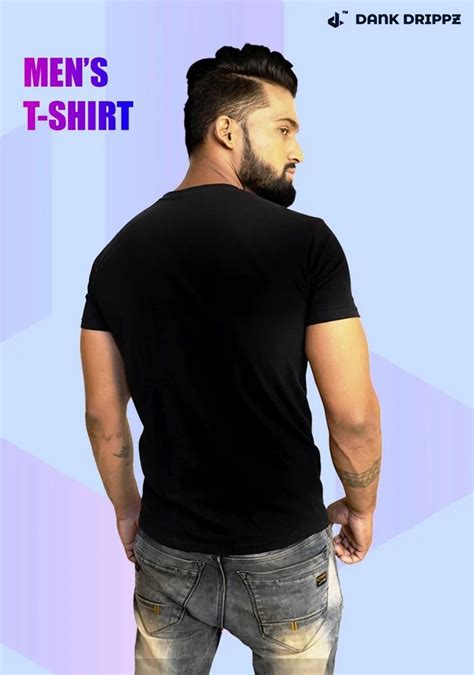 Black Men Cotton Round Neck Plain T Shirt At Rs 180 In Bhadreswar Id